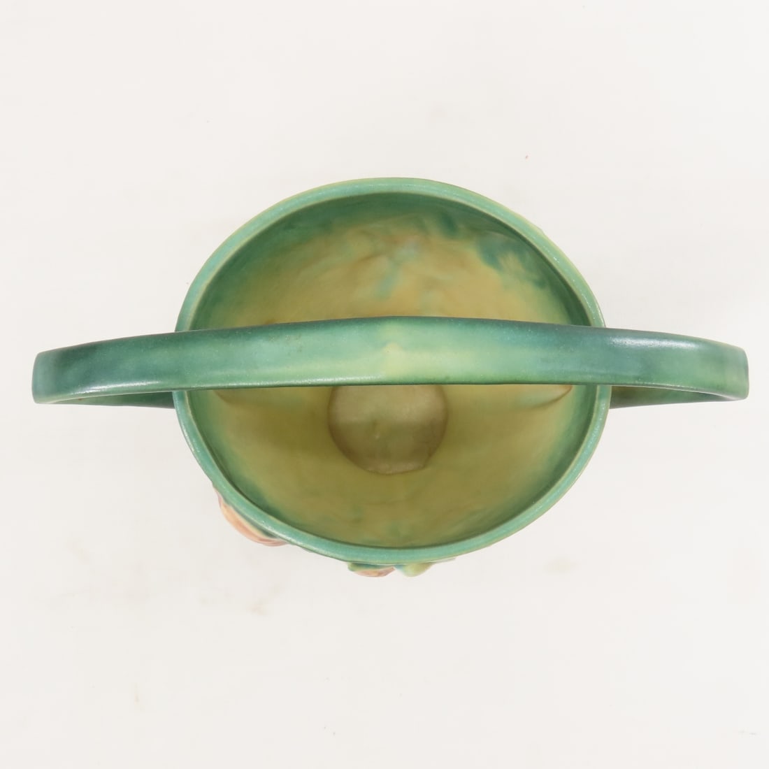 Roseville Pottery Magnolia Vase & Basket - 13
