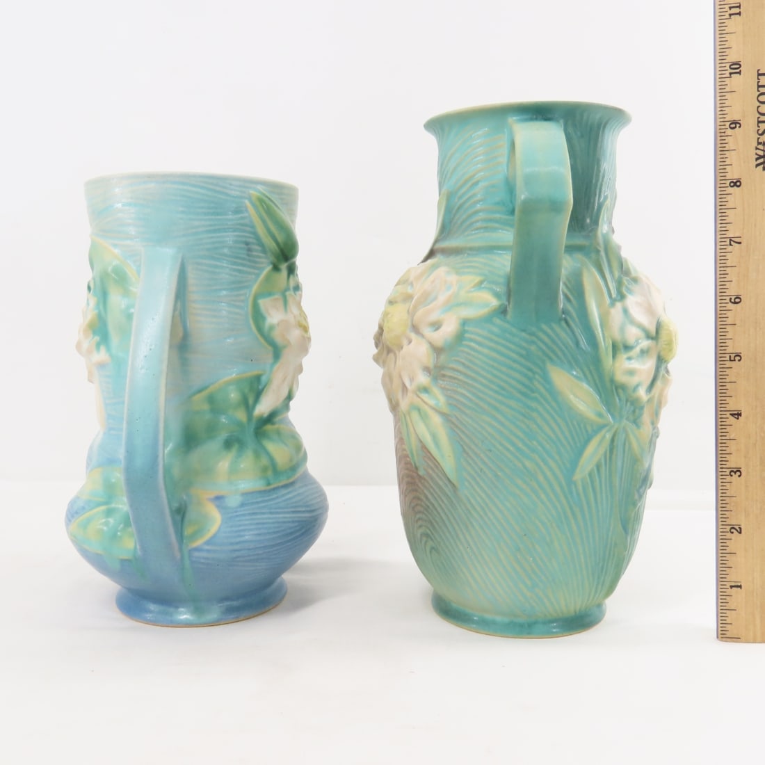 Roseville Pottery Peony, Water Lily & Rose Vases - 5
