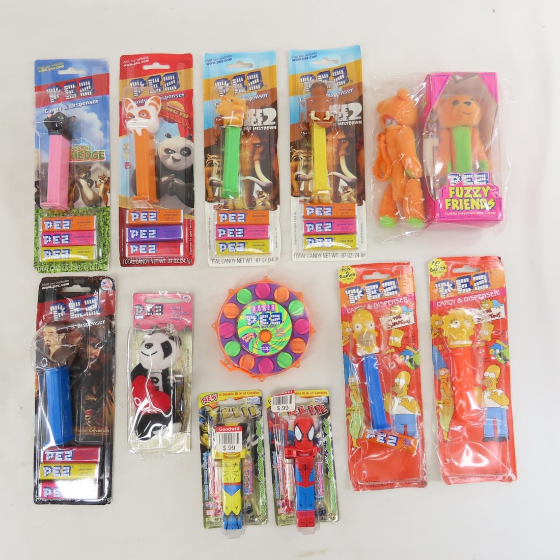 150 Mostly Sealed PEZ Dispensers- TMNT & others - 2