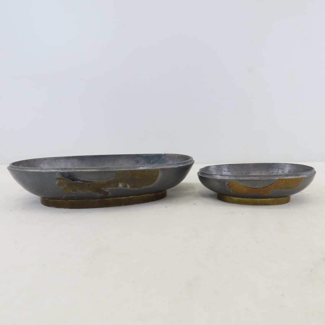 Pewter Ducks, Brass Boat & Chinese Lacquer Box - 17