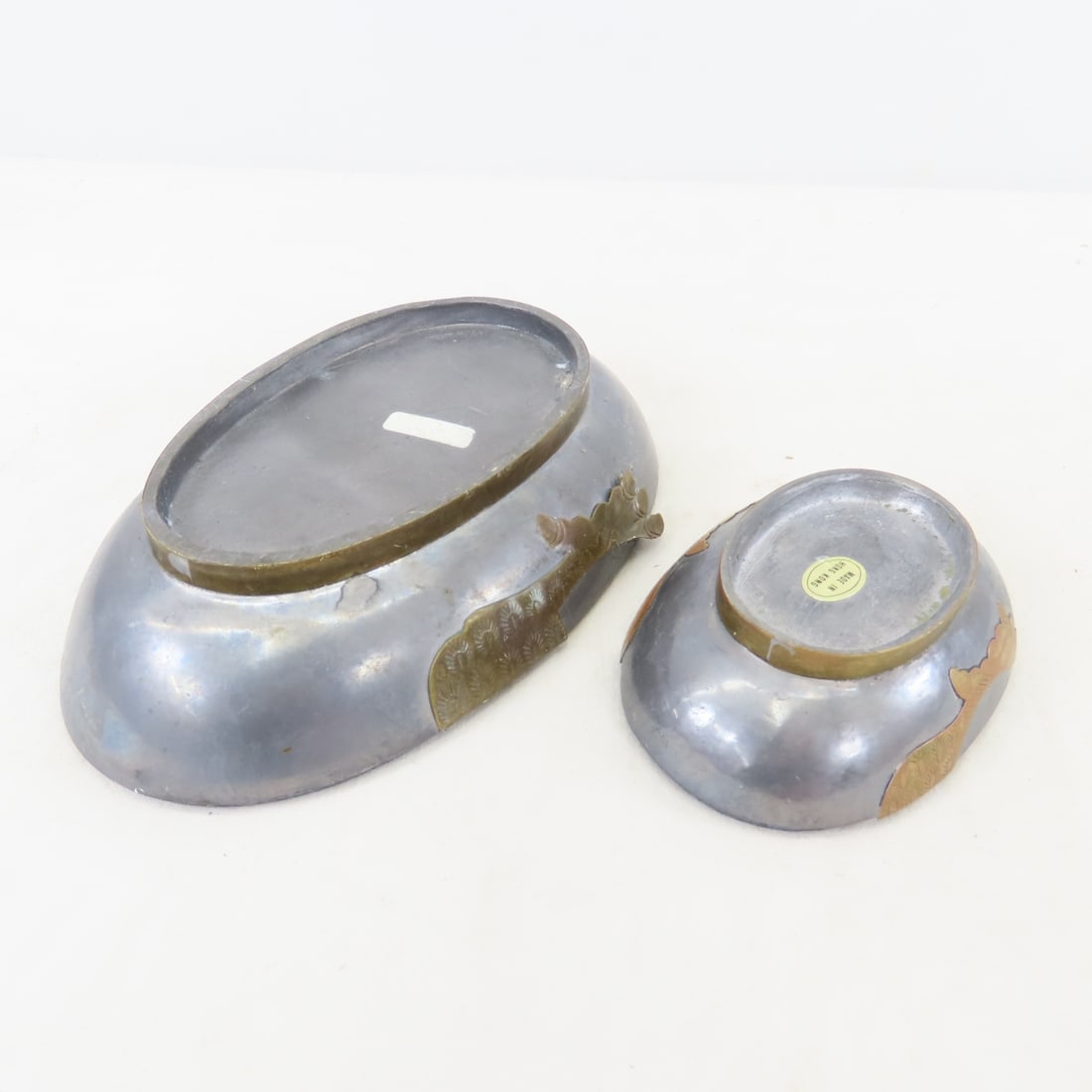 Pewter Ducks, Brass Boat & Chinese Lacquer Box - 20