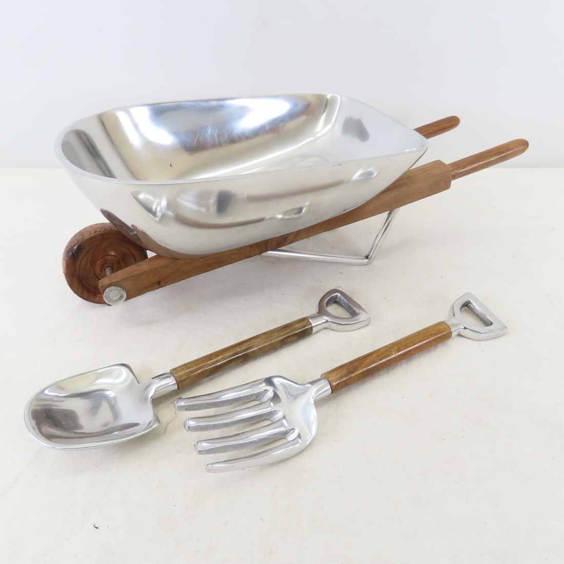 Godinger Wheelbarrow Salad Bowl & Other Decor - 10