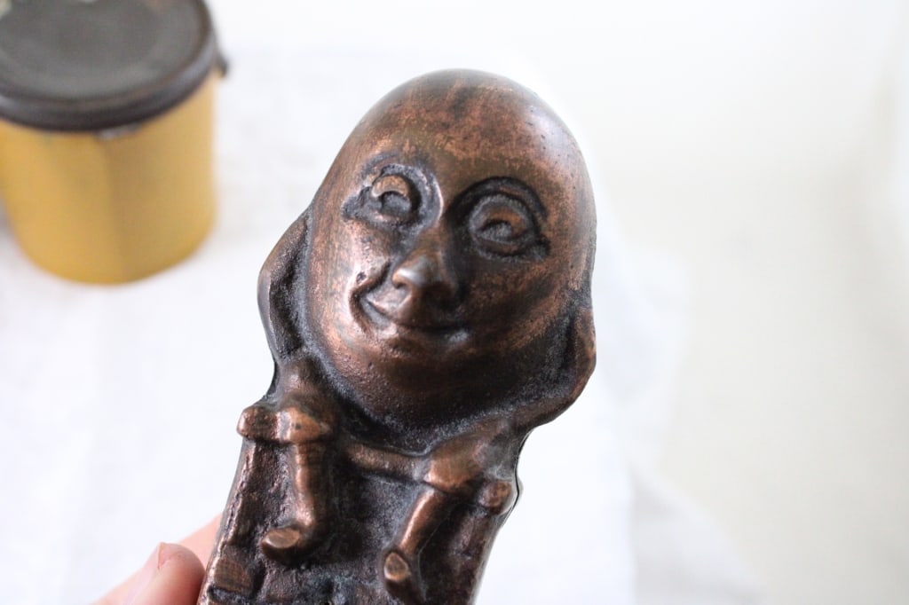 Antique Humpty Dumpty Bronze Cast Iron Bank & More - 7