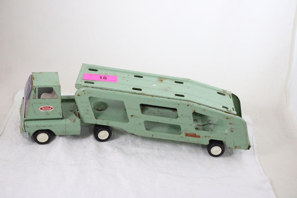 Tonka Pressed Steel Car Carrier Hauler - 2