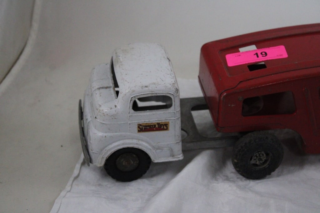 Structo Pressed Steel Car Carrier Hauler - 5