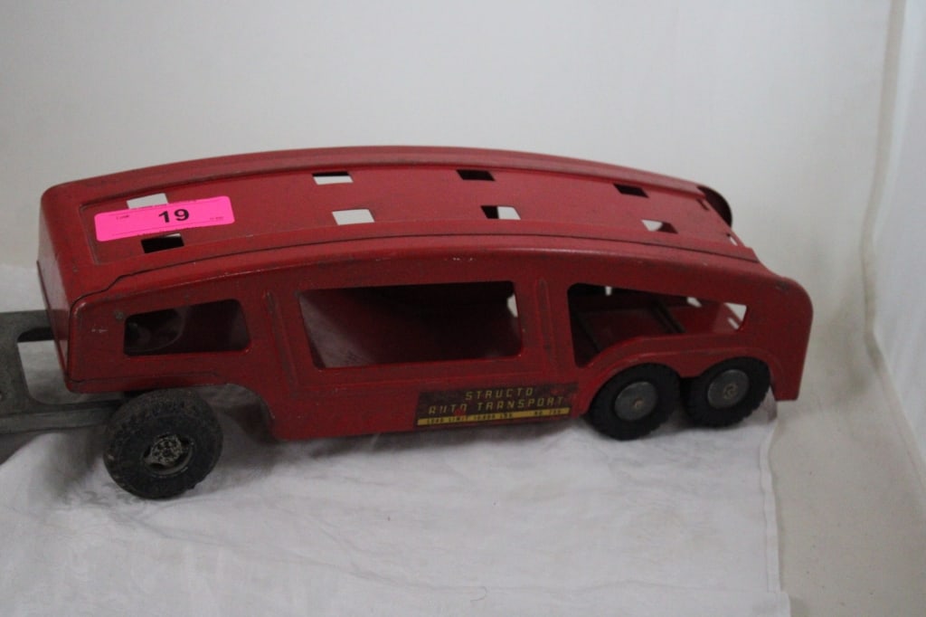 Structo Pressed Steel Car Carrier Hauler - 6