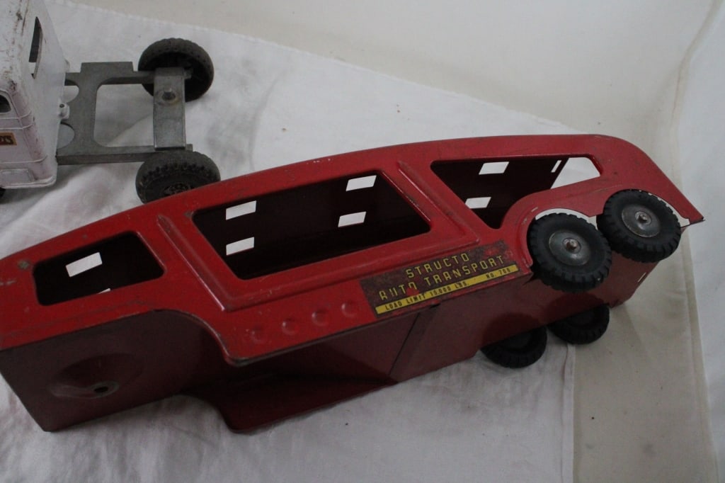 Structo Pressed Steel Car Carrier Hauler - 7