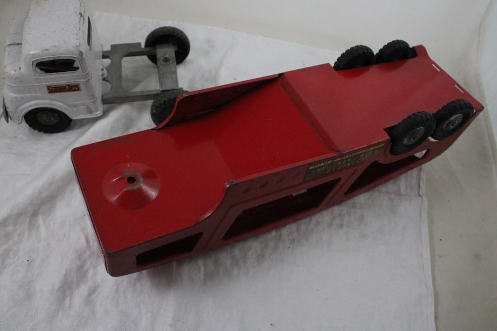 Structo Pressed Steel Car Carrier Hauler - 9