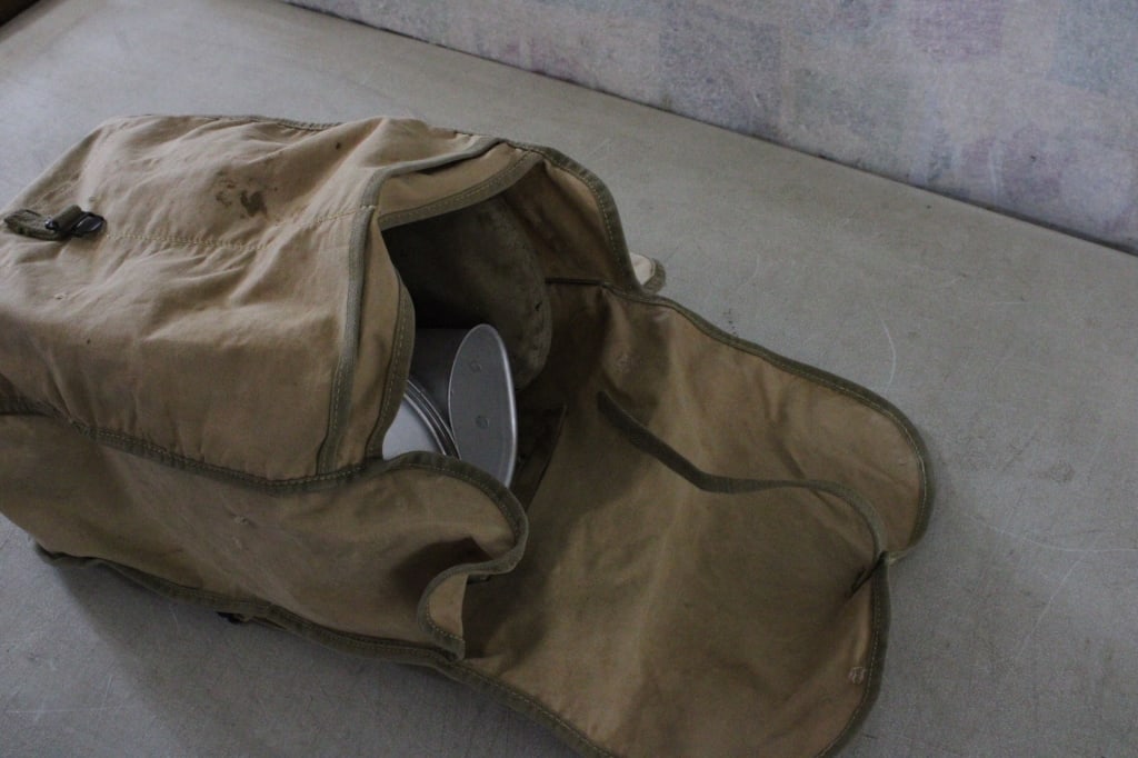 BSA Mess Kit, 2 Older Canteens, Rucksack, Cup - 4