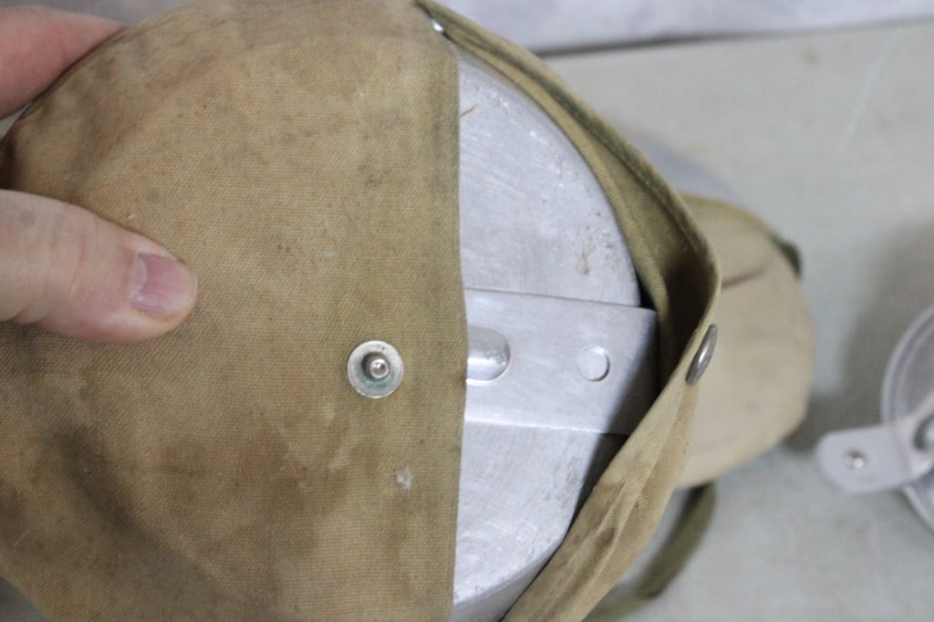 BSA Mess Kit, 2 Older Canteens, Rucksack, Cup - 7