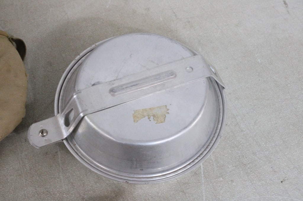 BSA Mess Kit, 2 Older Canteens, Rucksack, Cup - 8