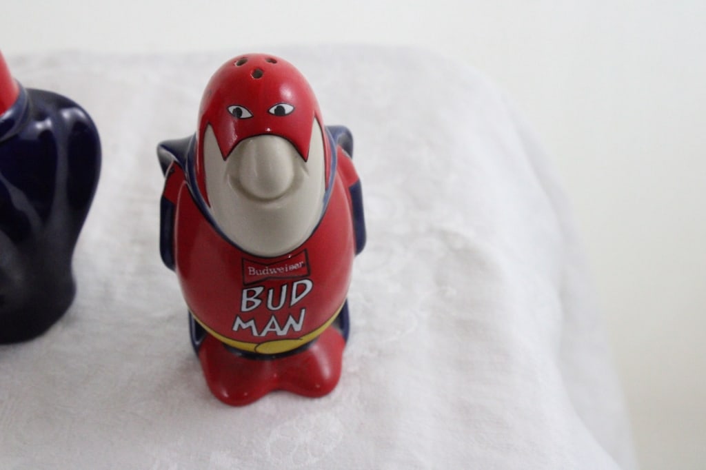 1989 Budweiser Beer Bud Man Stein & S&P Shakers - 10