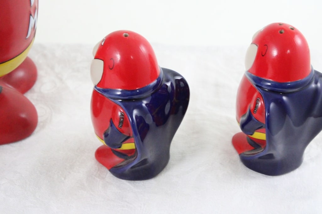 1989 Budweiser Beer Bud Man Stein & S&P Shakers - 12