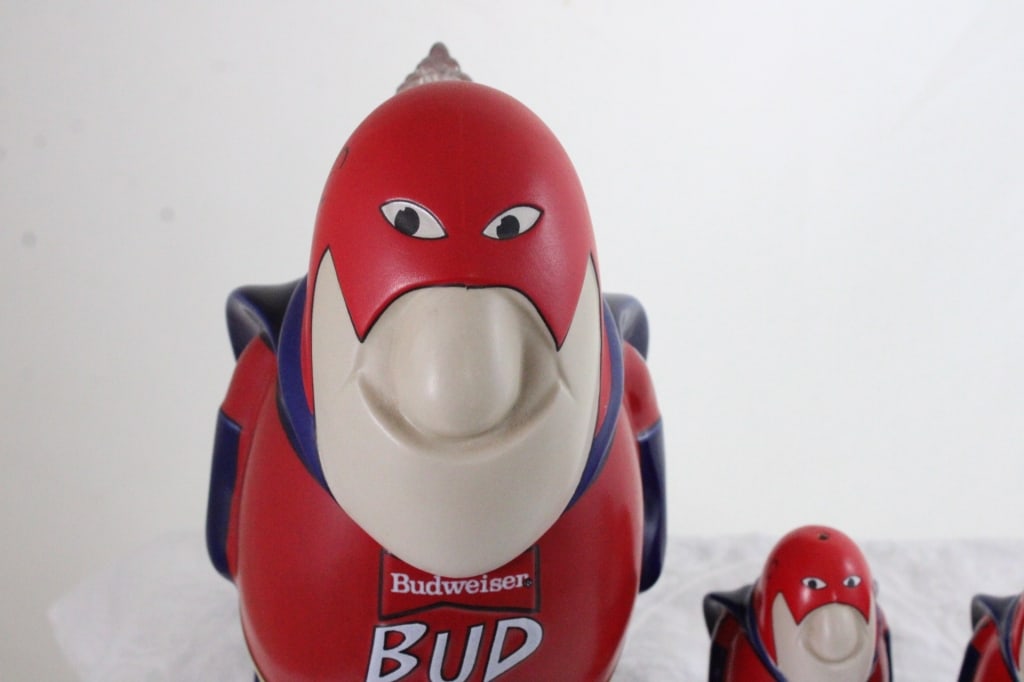 1989 Budweiser Beer Bud Man Stein & S&P Shakers - 2