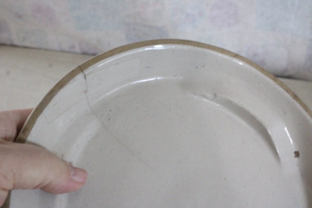 Red Wing Ko-Rec Stoneware Poultry Feeder - 12