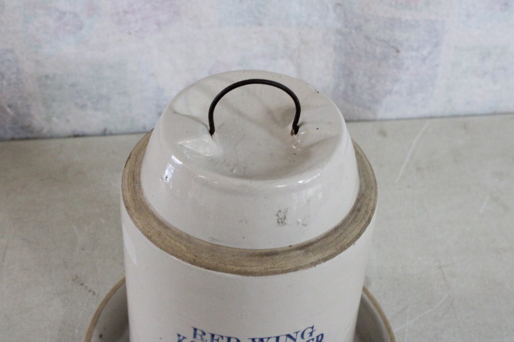 Red Wing Ko-Rec Stoneware Poultry Feeder - 2