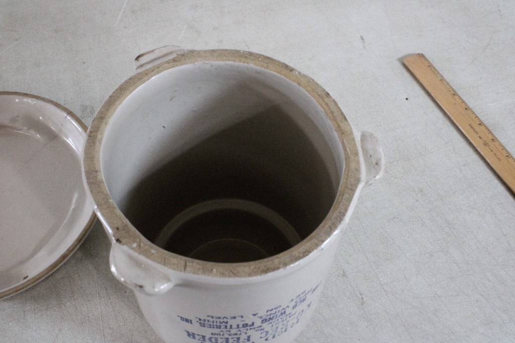 Red Wing Ko-Rec Stoneware Poultry Feeder - 6