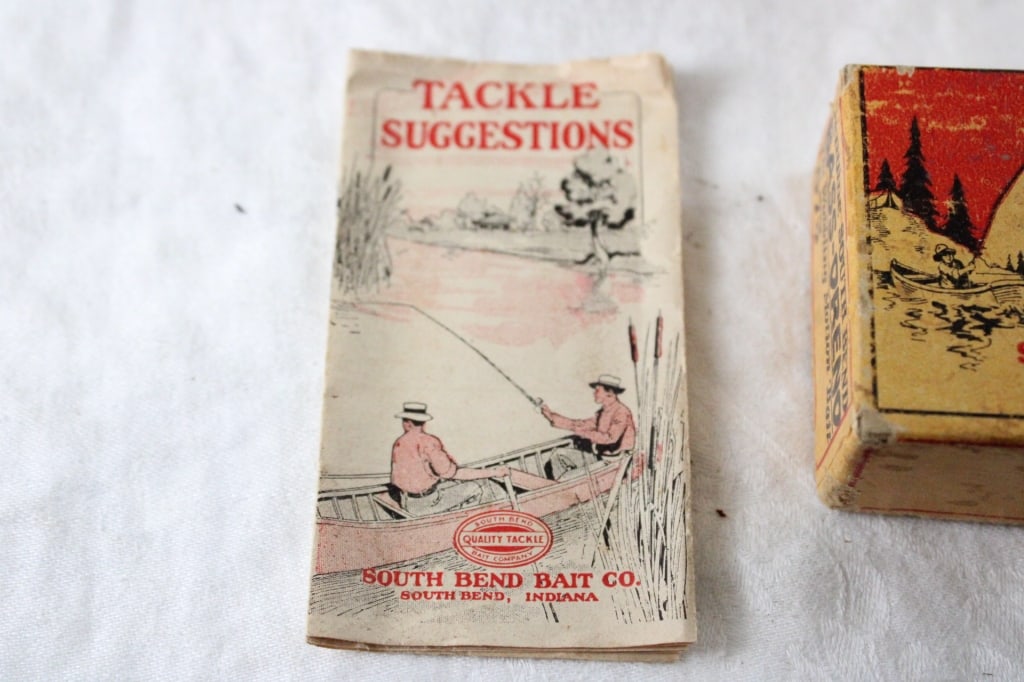 1916 South Bend Bass-Oreno Fishing Lure Glass Eyes - 3
