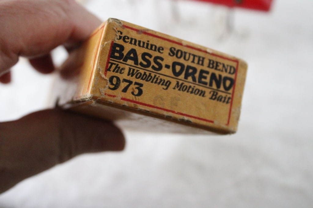 1916 South Bend Bass-Oreno Fishing Lure Glass Eyes - 5
