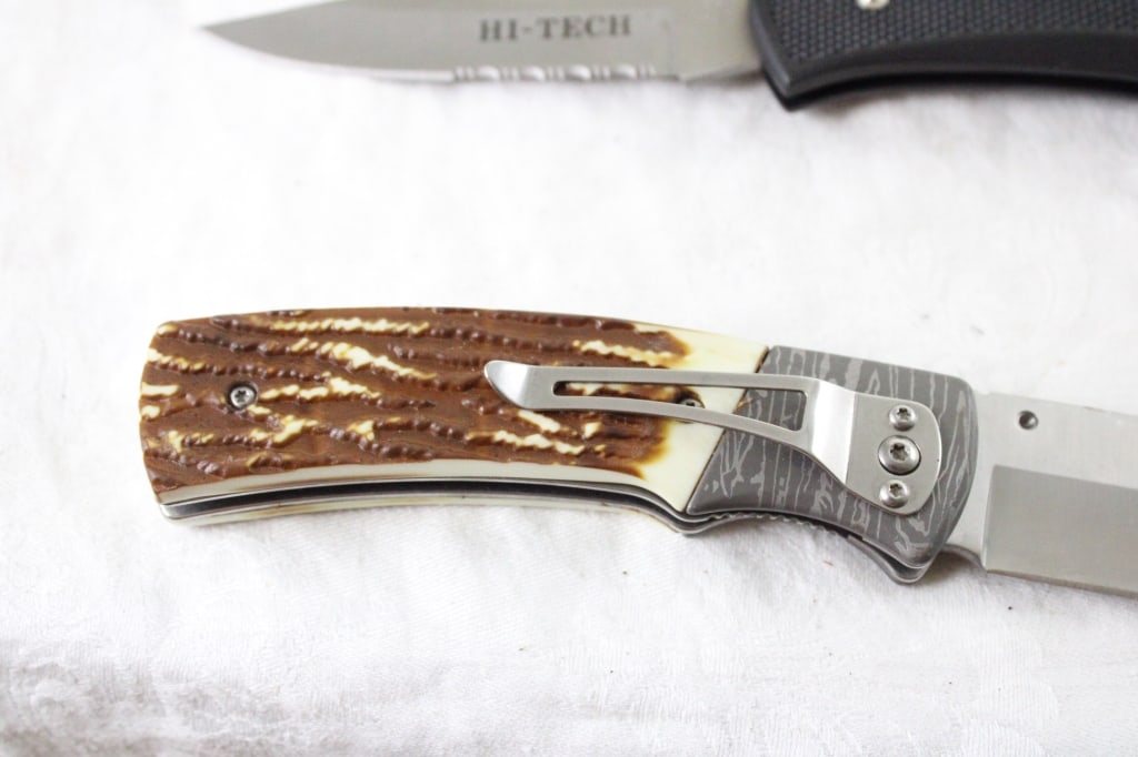 3 Folding Lock Blade Knives - Mossy Oak, Hi-Tech - 5