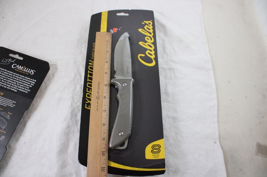 Camillus Folding Knife & Cabella's Fixed Blade NIP - 11