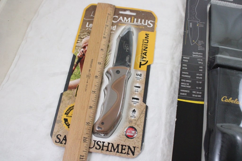 Camillus Folding Knife & Cabella's Fixed Blade NIP - 5