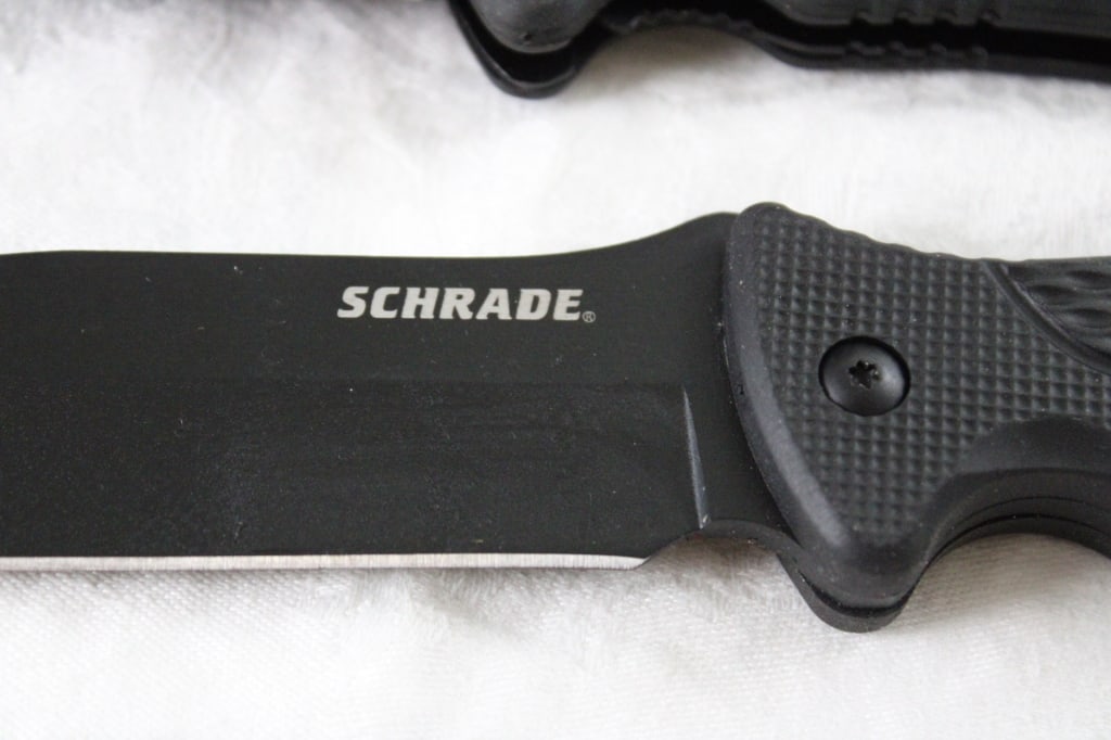 Schrade Fixed & Folding Lock Blade Knife Combo Set - 3