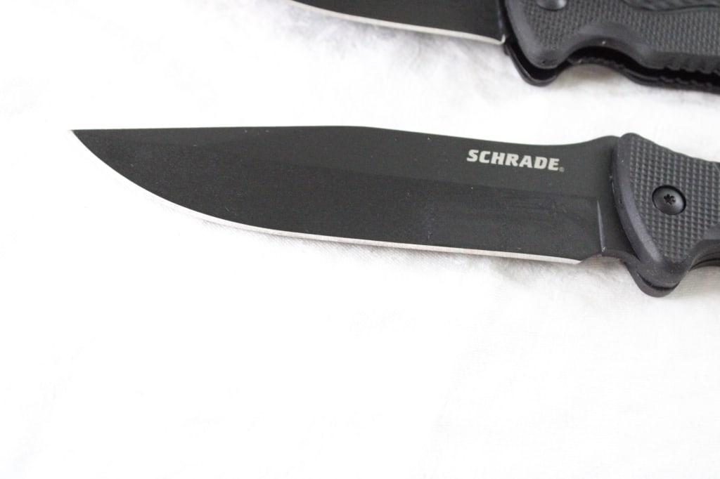 Schrade Fixed & Folding Lock Blade Knife Combo Set - 4