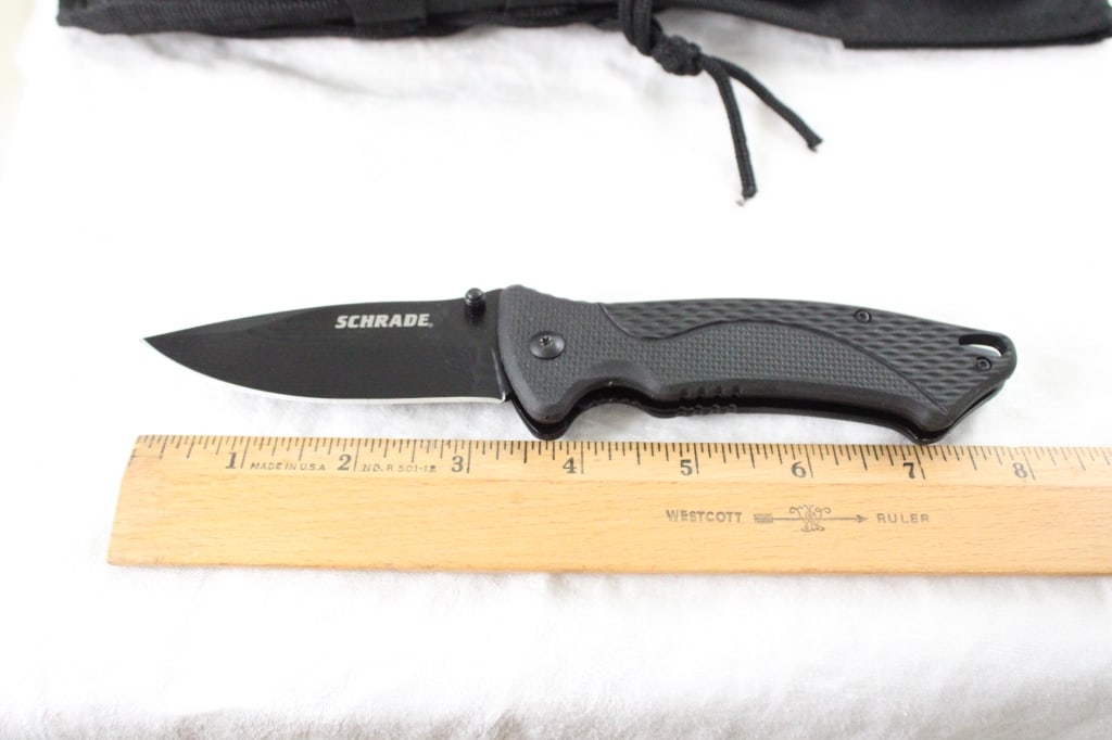 Schrade Fixed & Folding Lock Blade Knife Combo Set - 9