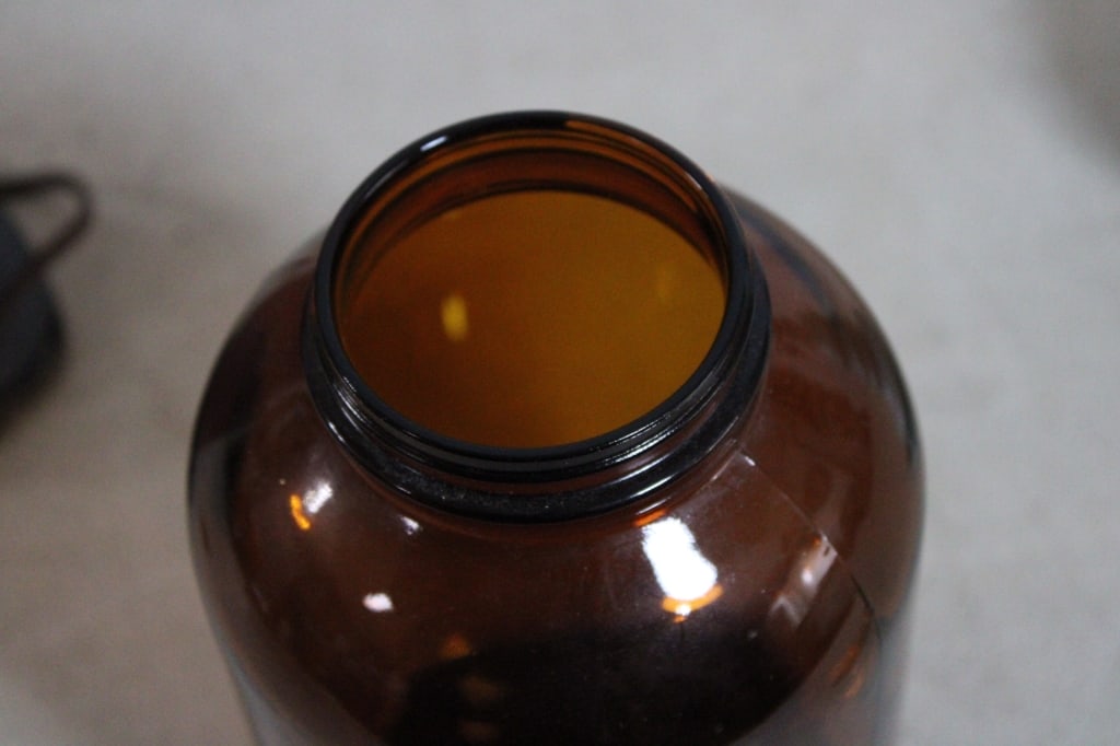 2 Signed Pottery Lamps, Duraglas Apothecary Jar - 13