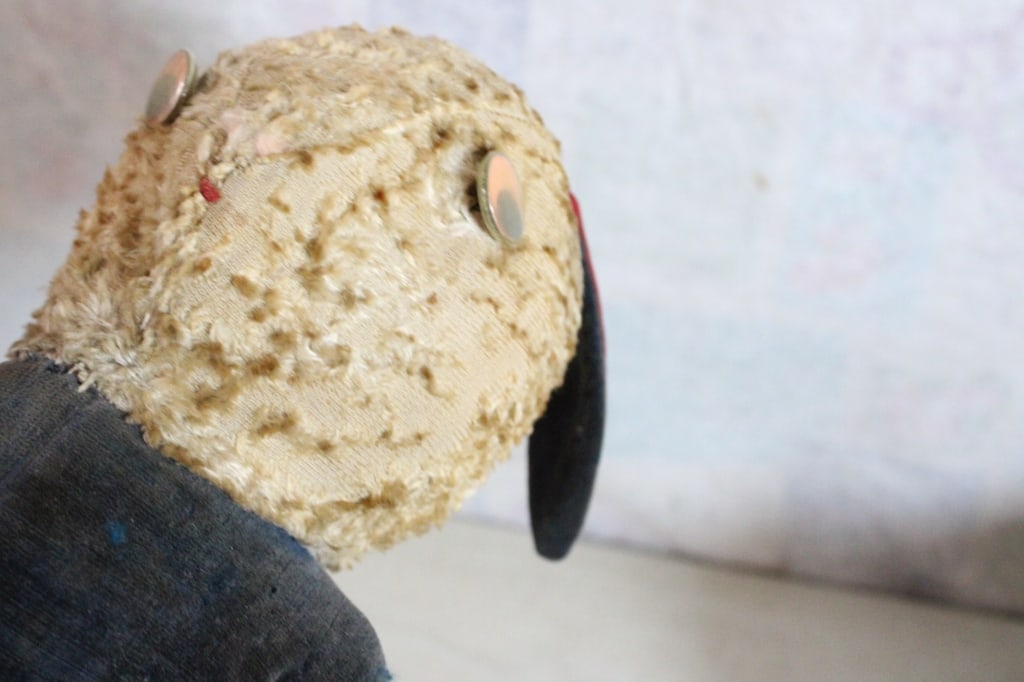 Antique Straw Stuffed Rabbit, Elephant, Horse - 7