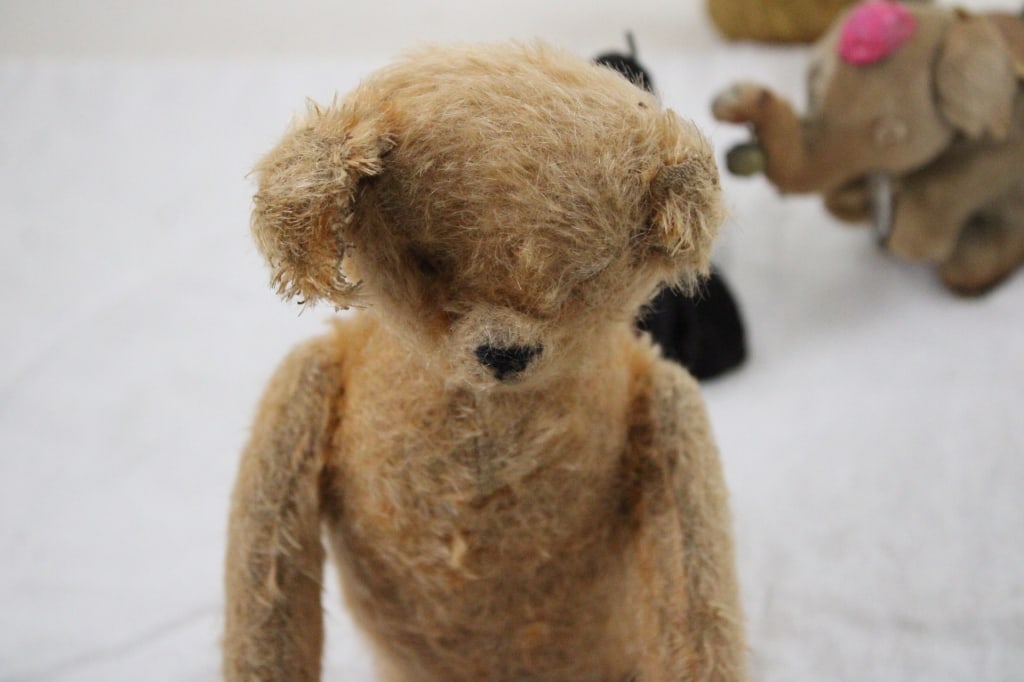 Antique Straw Stuffed Wind Up and Other Animals - 10