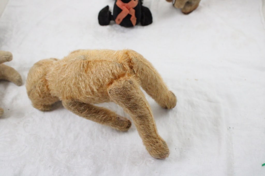 Antique Straw Stuffed Wind Up and Other Animals - 12