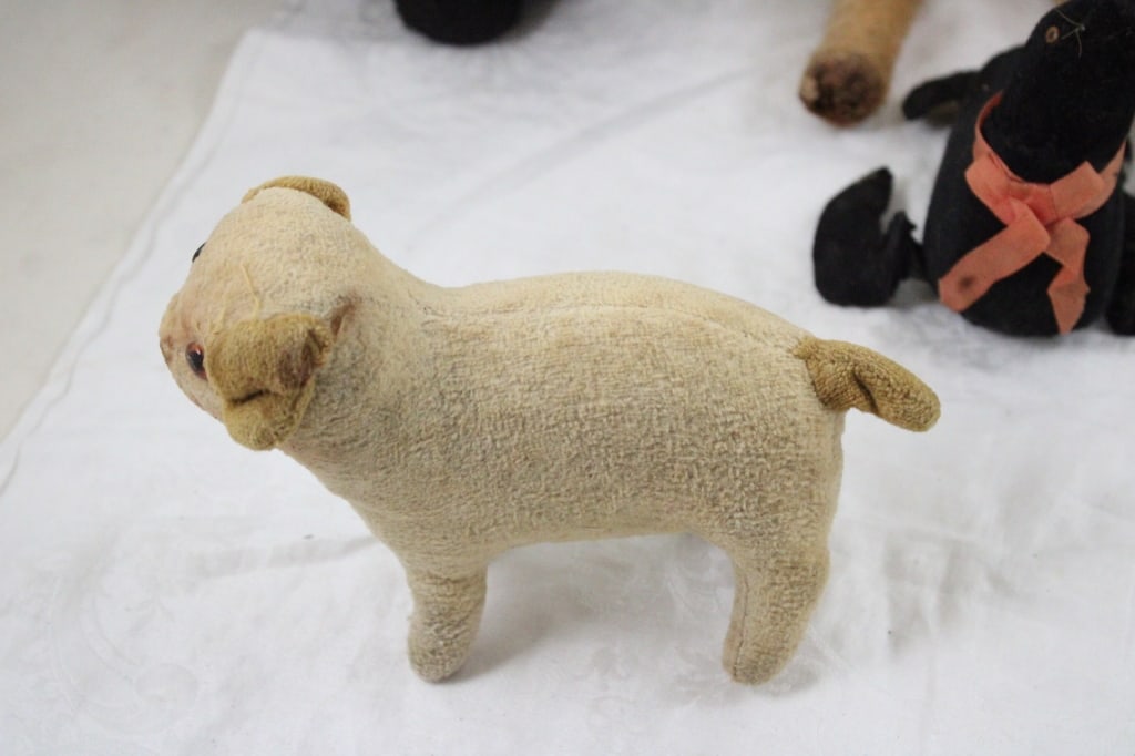 Antique Straw Stuffed Wind Up and Other Animals - 3