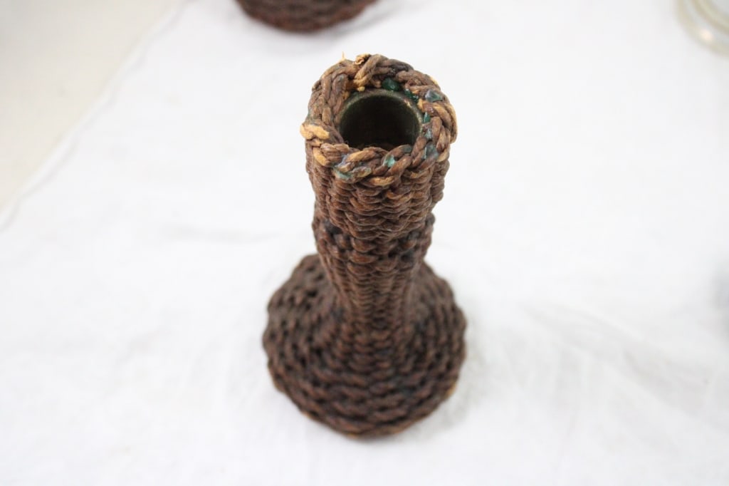 Antique Porcelain, Wicker & Other Candleholders - 10