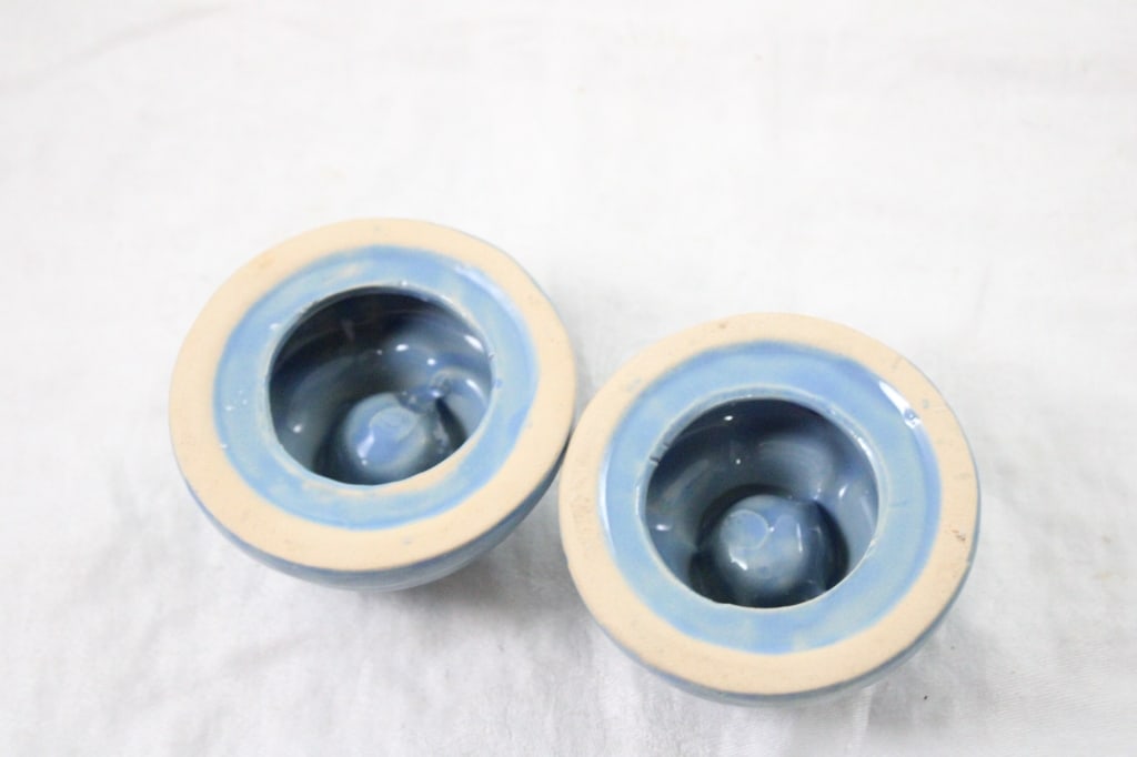 Antique Porcelain, Wicker & Other Candleholders - 14