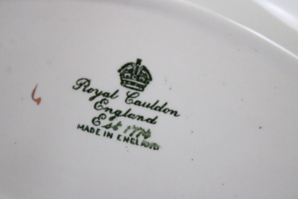 Porcelain Vase, Relish Tray, & Serving Pieces - 15