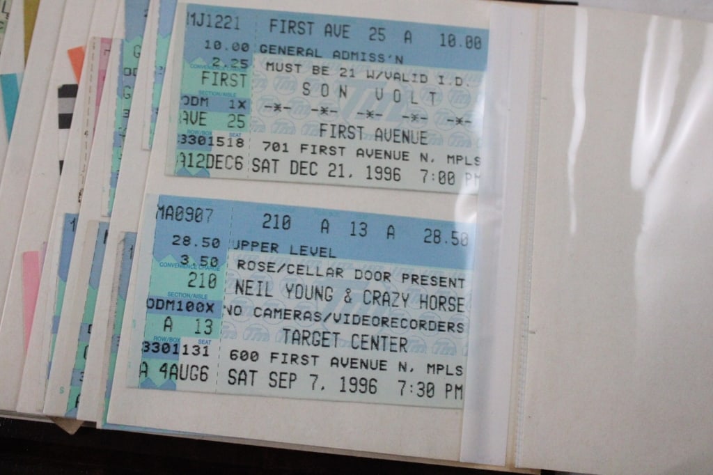 Rock Concert Ticket Stubs 1980's & 90's - 10