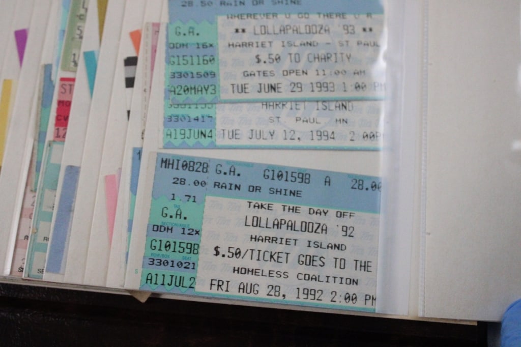 Rock Concert Ticket Stubs 1980's & 90's - 12