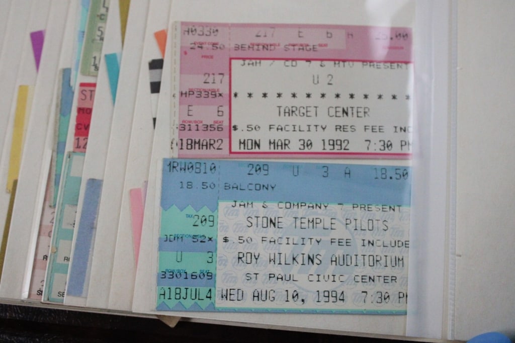 Rock Concert Ticket Stubs 1980's & 90's - 13