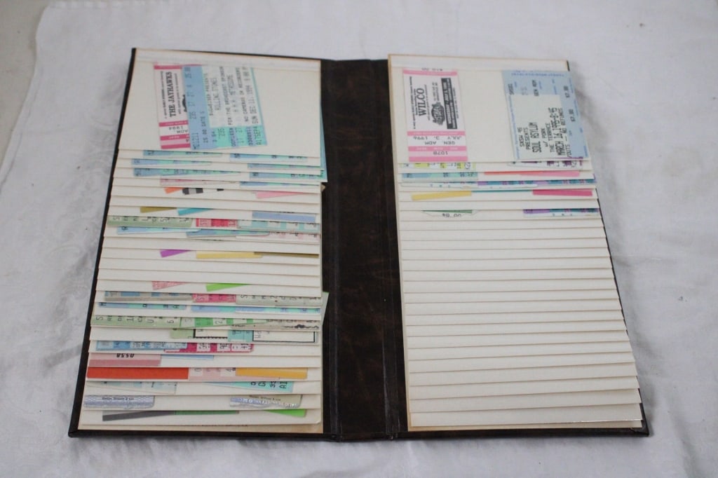 Rock Concert Ticket Stubs 1980's & 90's: Rock Concert Ticket Stubs 1980's & 90's - Bands include: Grateful Dead, Van Halen, The Who, The Kinks, The Eagles, Cheap Trick, Bob Dylan, Merle Haggard and more. Lot Size 12" x 6" x 3". 2