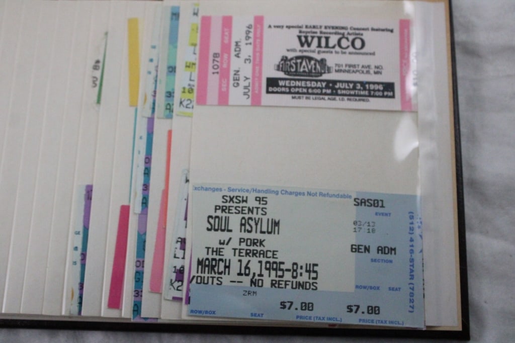 Rock Concert Ticket Stubs 1980's & 90's - 2