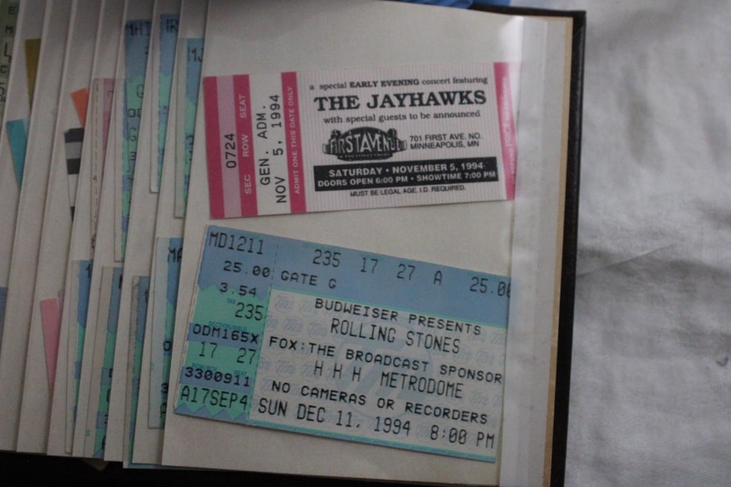 Rock Concert Ticket Stubs 1980's & 90's - 9