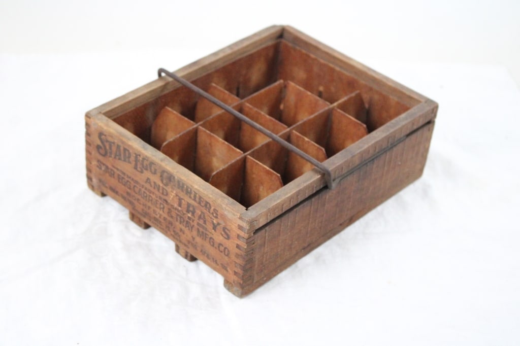 Antique Star Egg Carrier & Trays Rochester N.Y. (1 of 6)