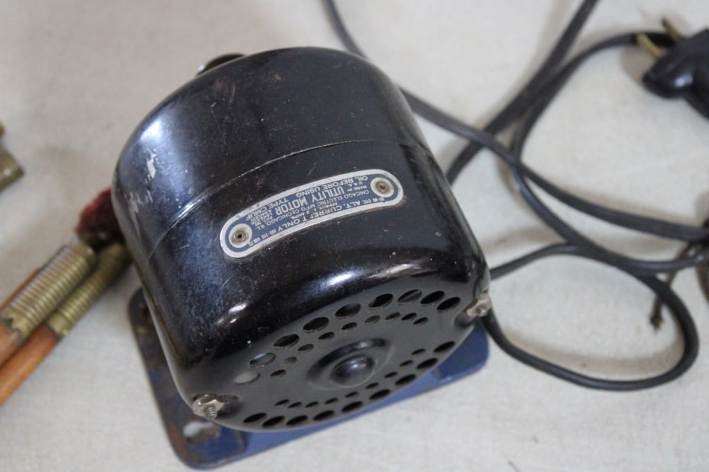Old Head Phones, Binoculars, Motor, Drill Press - 14
