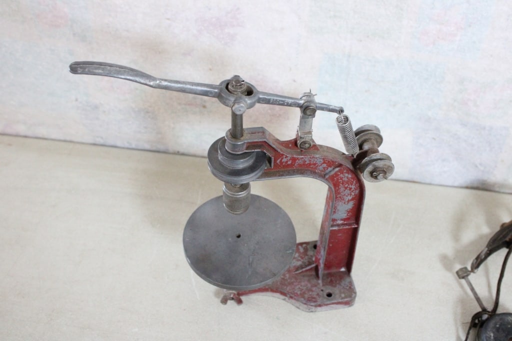 Old Head Phones, Binoculars, Motor, Drill Press - 15