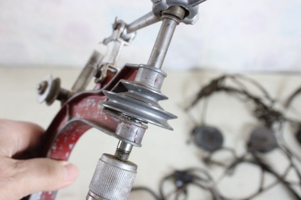 Old Head Phones, Binoculars, Motor, Drill Press - 16