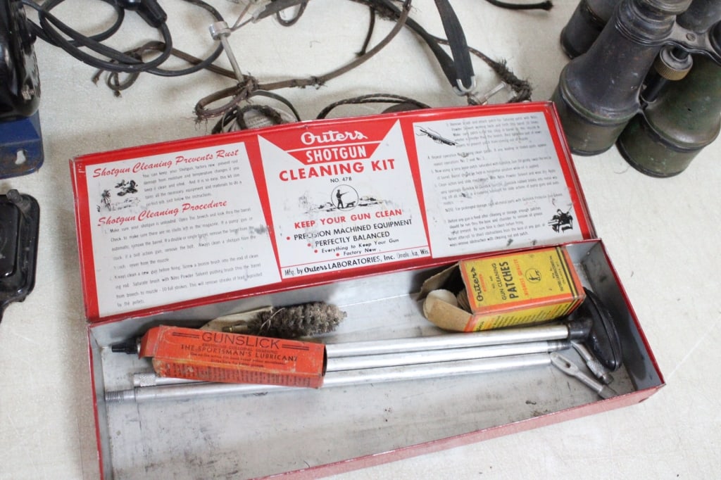 Old Head Phones, Binoculars, Motor, Drill Press - 8