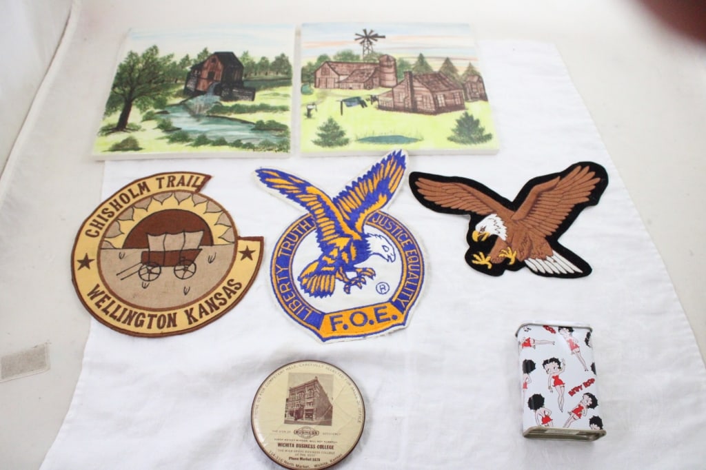 2 Farm Tiles, Patches, Mirror Paperweight & More (1 of 20)