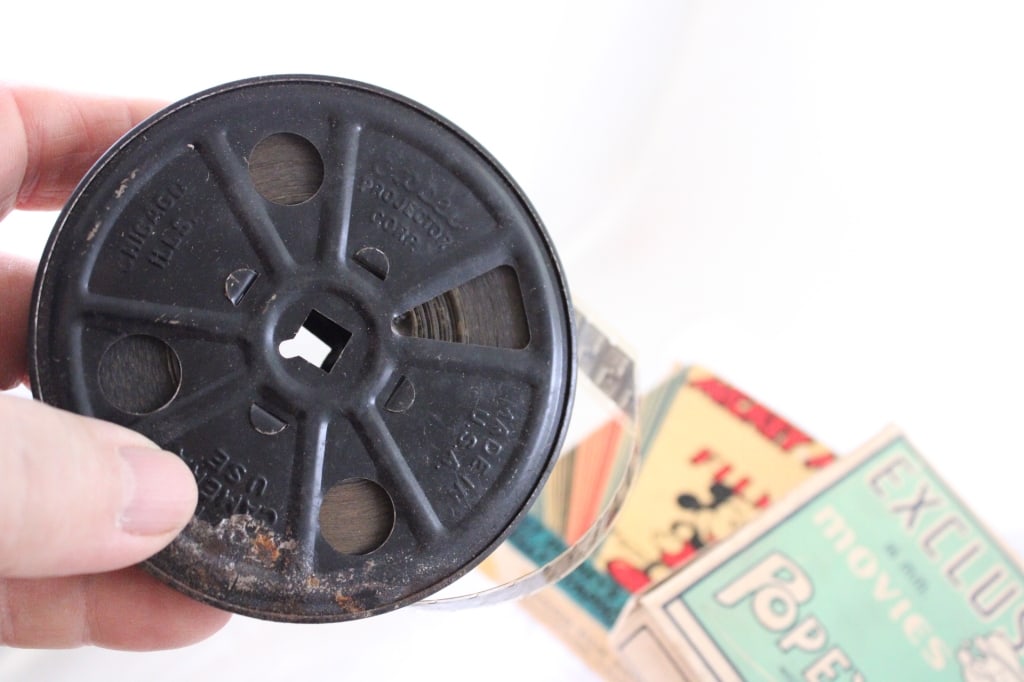 3 Antique 16mm Films -Popeye, Mickey, Jerry on Job - 13